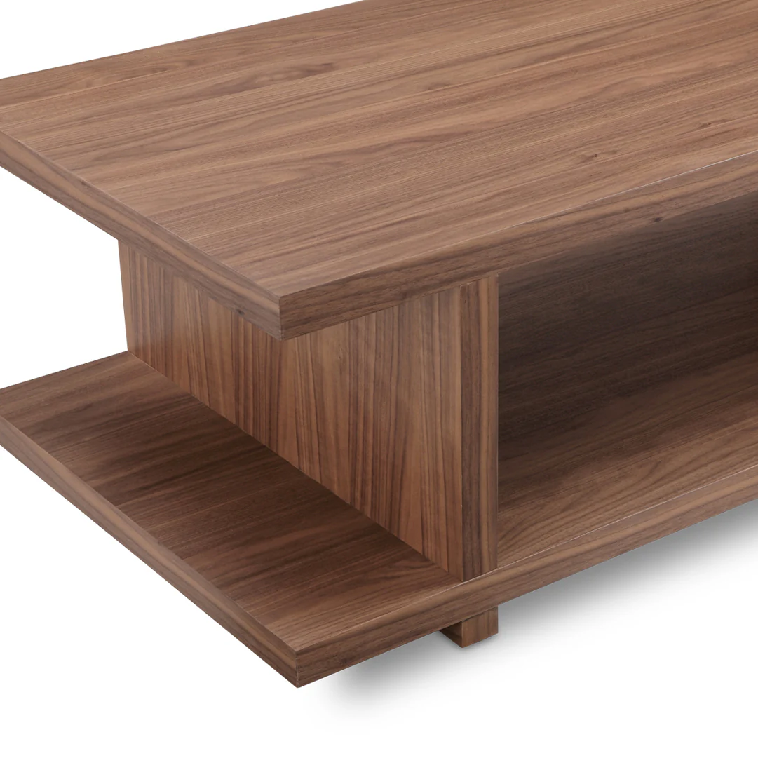 Table de salon en noyer naturel - Millie - Image 7