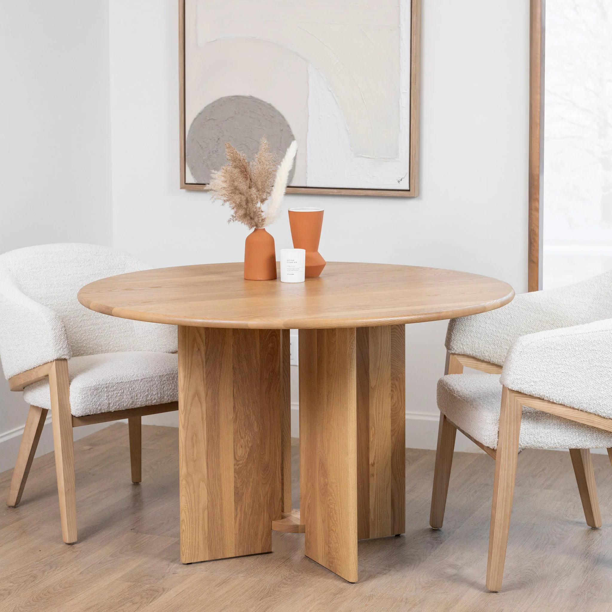 Table de cuisine en frêne massif blond - Odense - Image 6