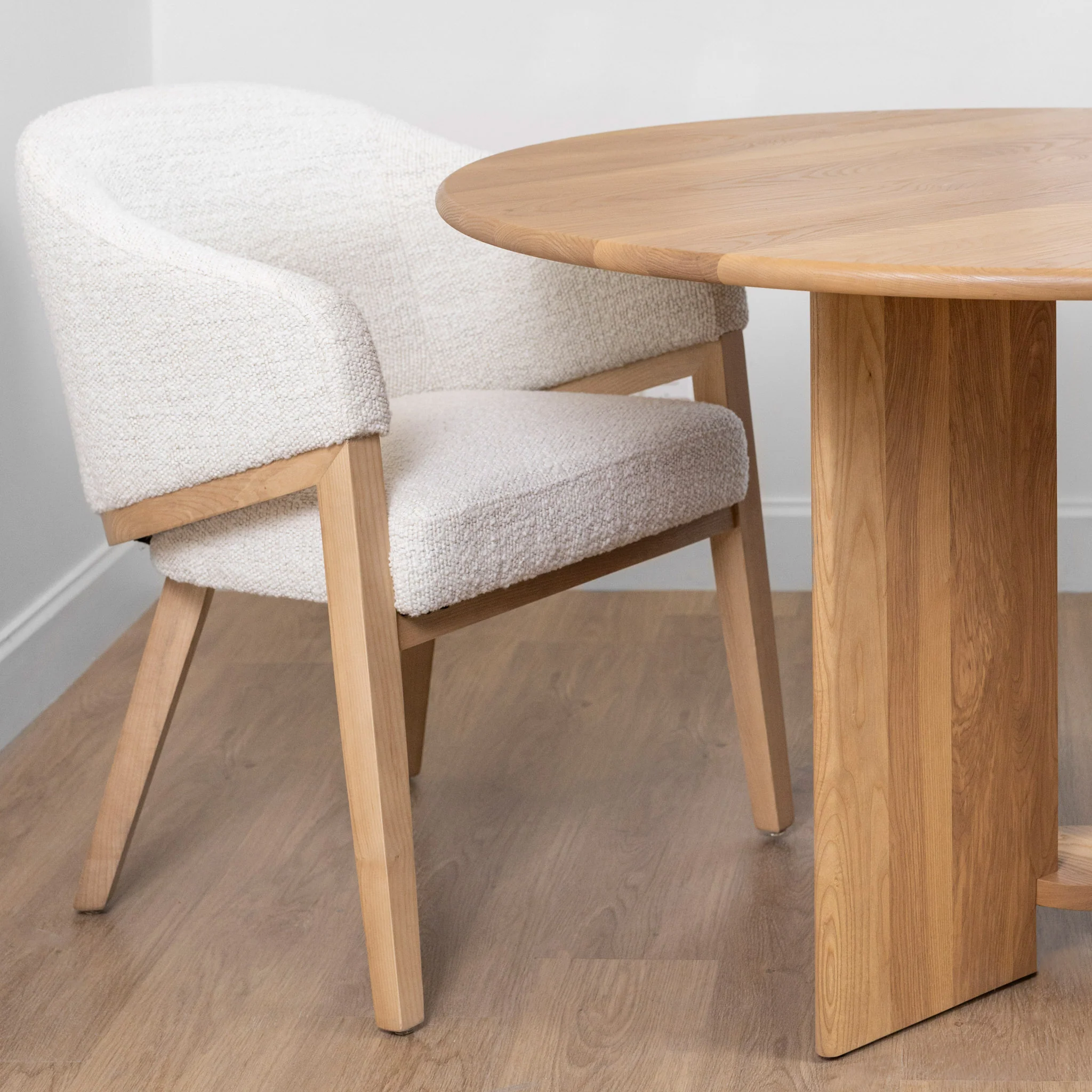 Table de cuisine en frêne massif blond - Odense - Image 9