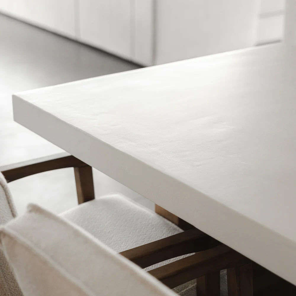 Table de cuisine en béton et bois massif - Rochefort - Image 4