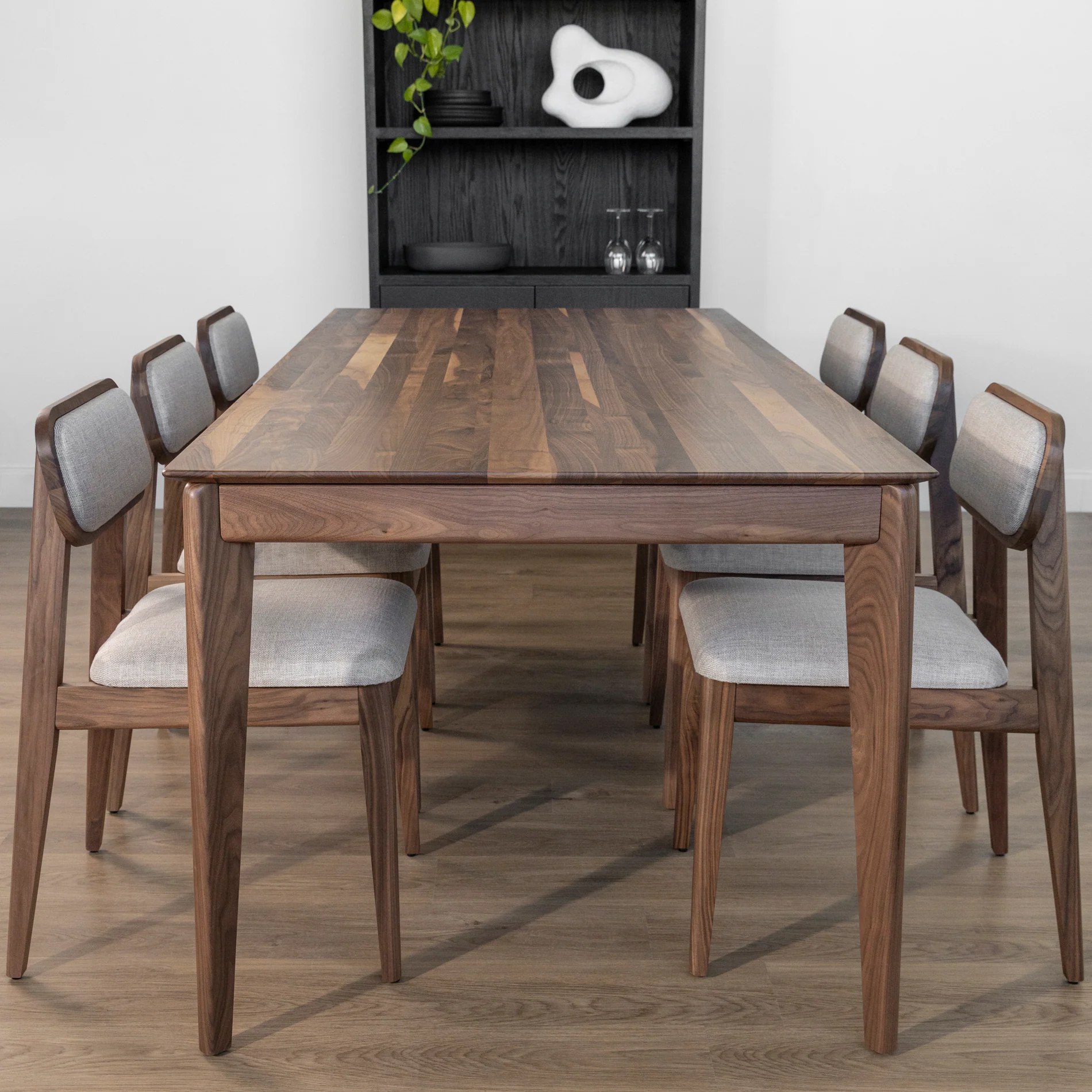 Table de cuisine en noyer massif naturel - St-Martin - Image 8