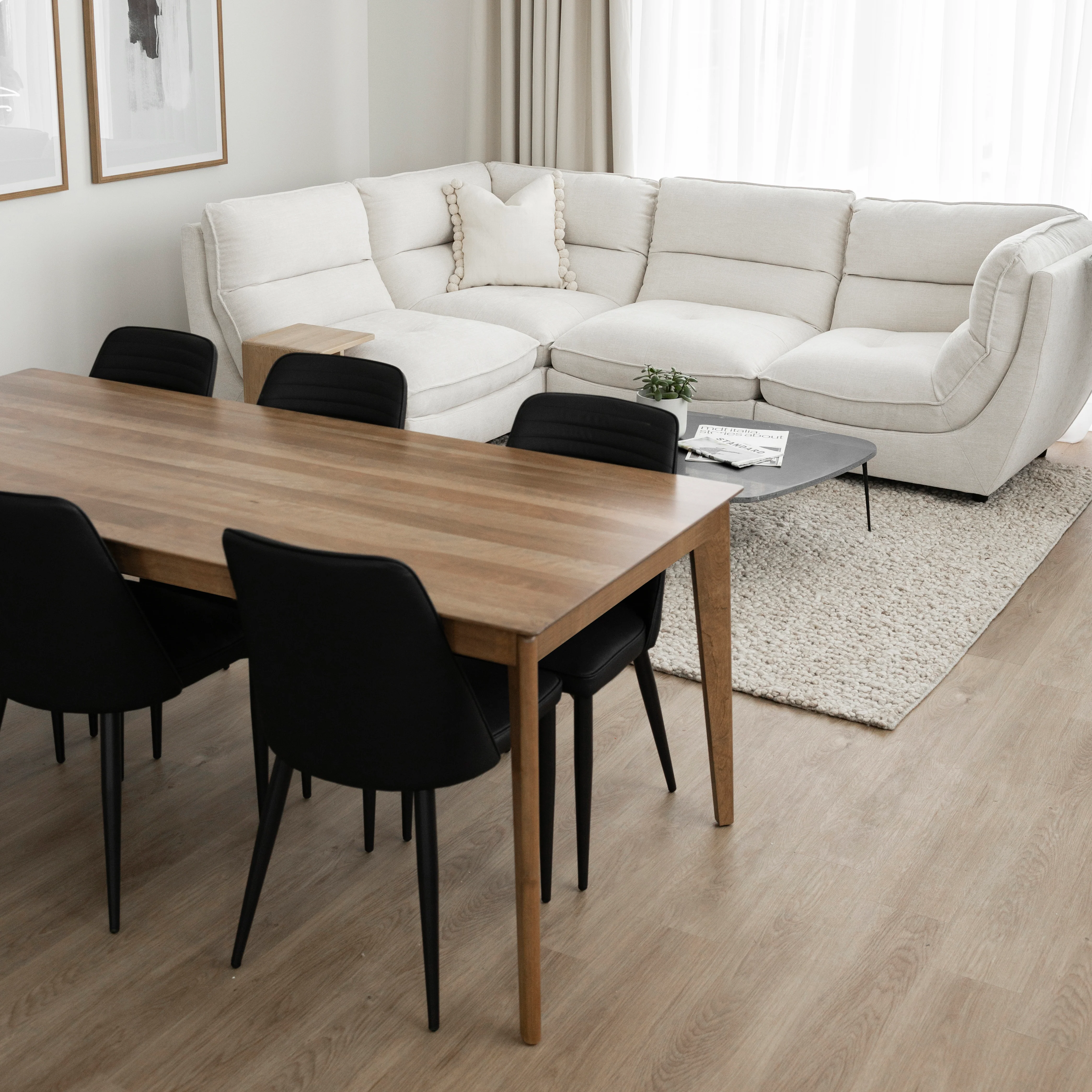 Table de cuisine en merisier massif - St-Martin - Image 8