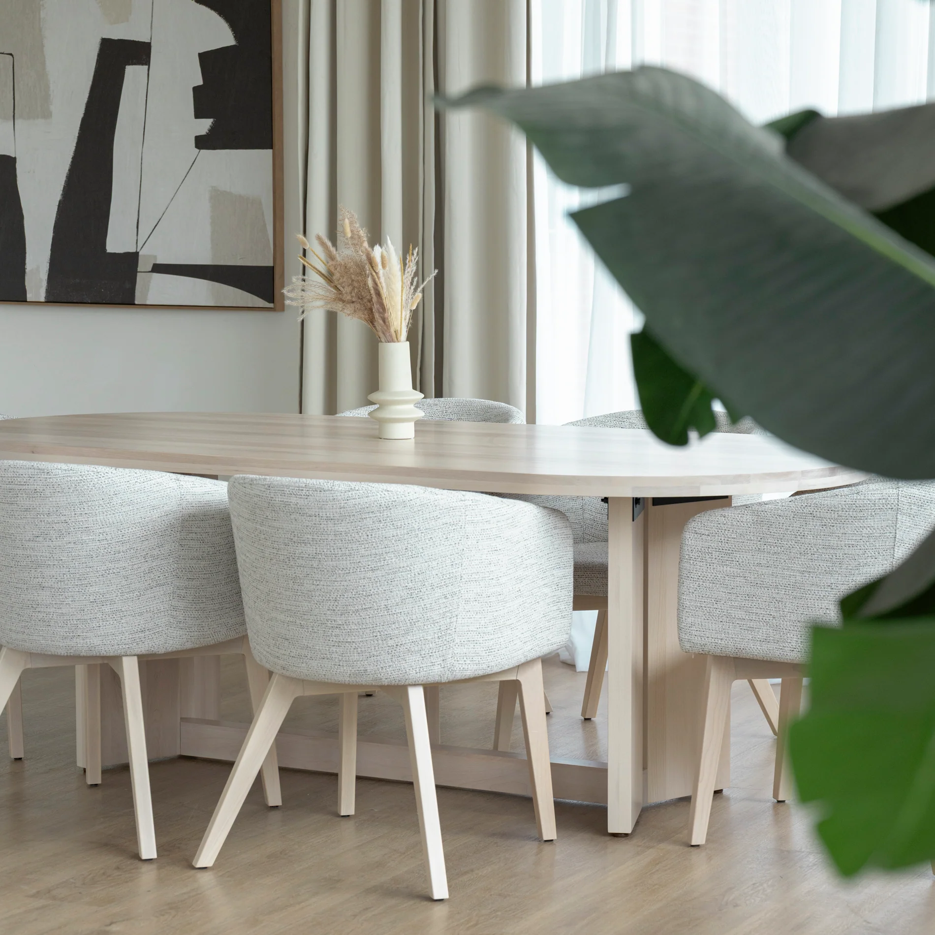 Table de cuisine en merisier - Valmont - Image 13