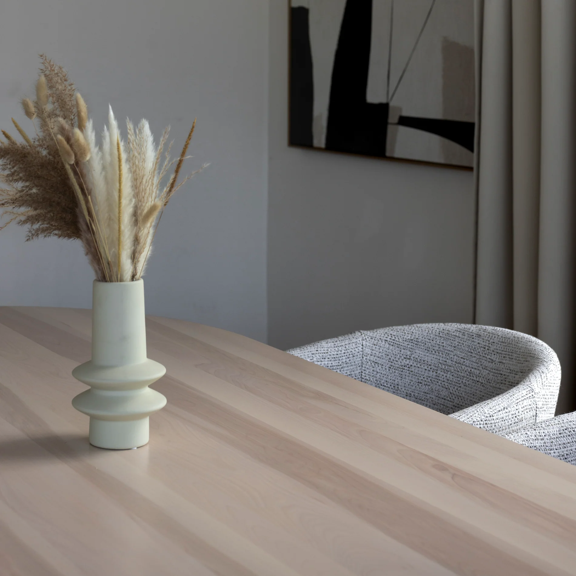 Table de cuisine en merisier - Valmont - Image 15