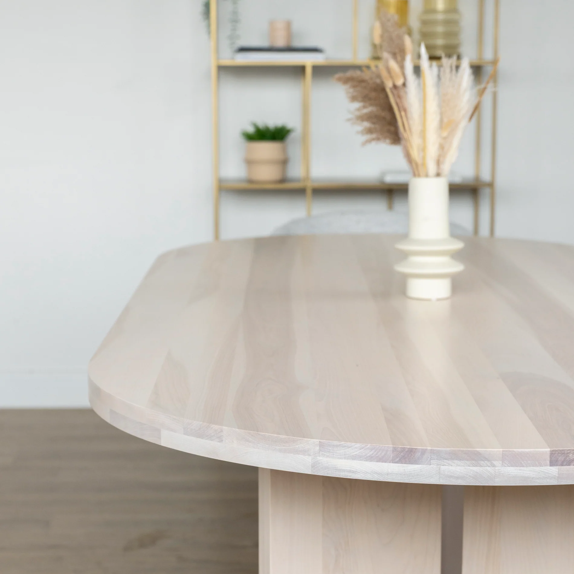 Table de cuisine en merisier - Valmont - Image 6