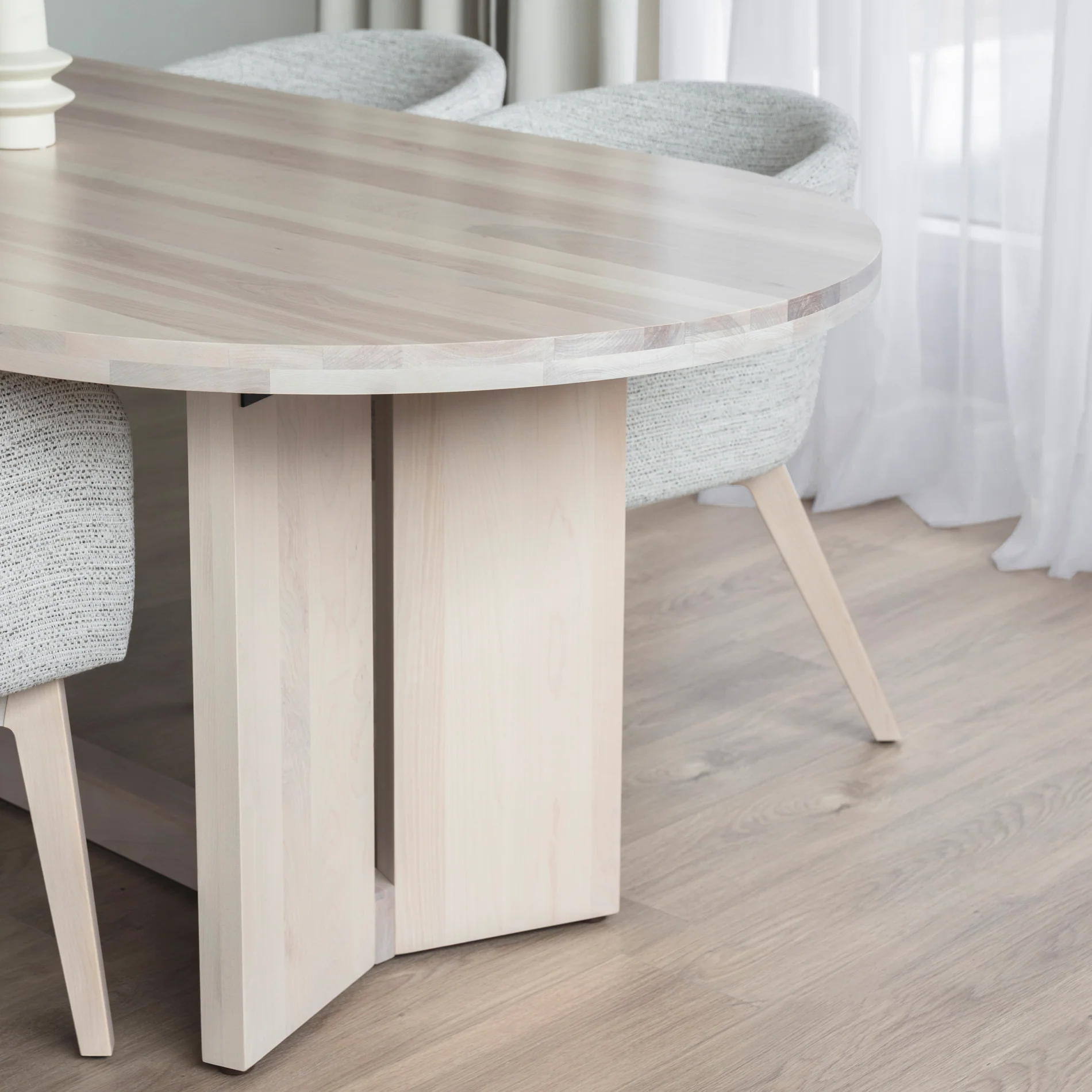 Table de cuisine en merisier - Valmont - Image 9