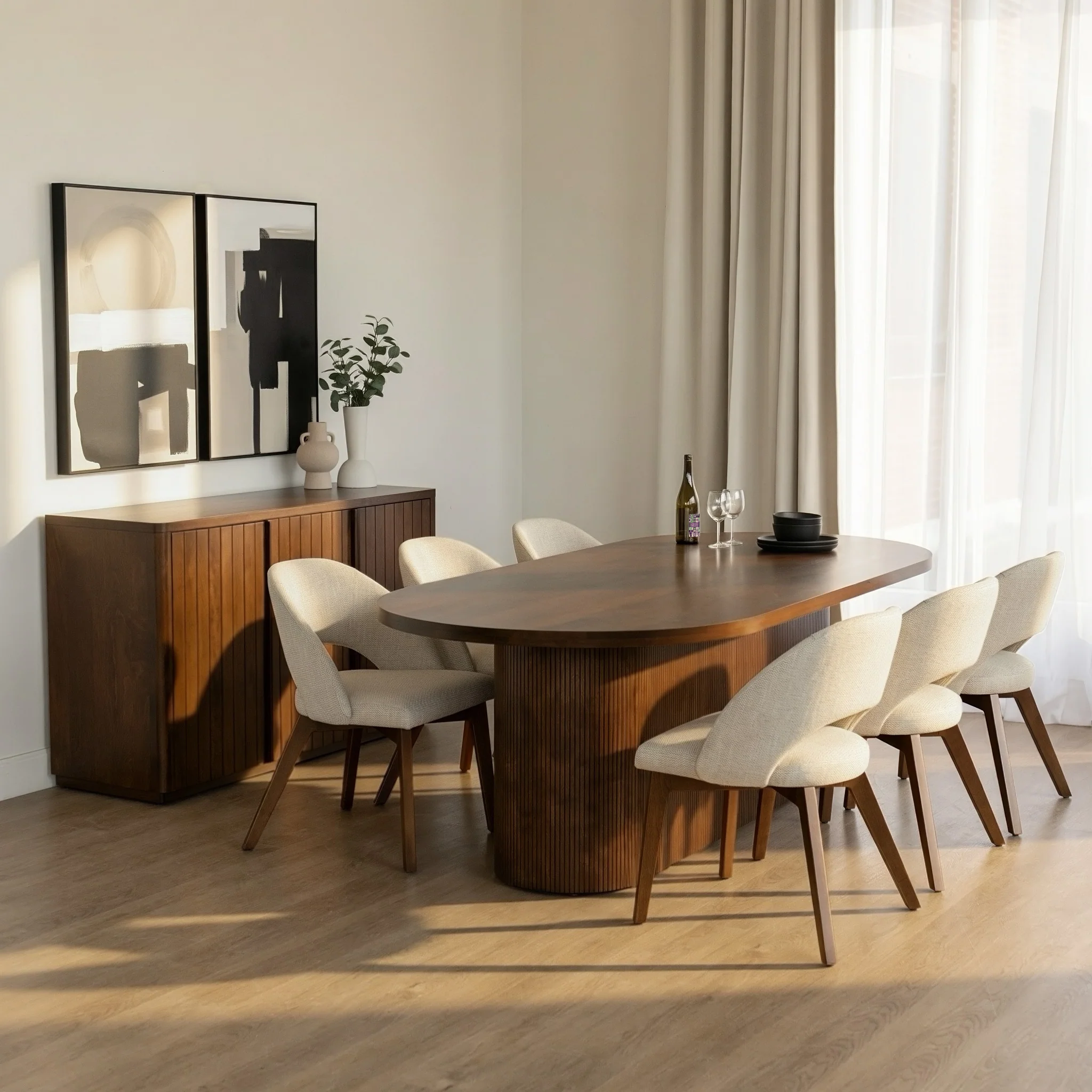 Table de cuisine ovale - Windsor