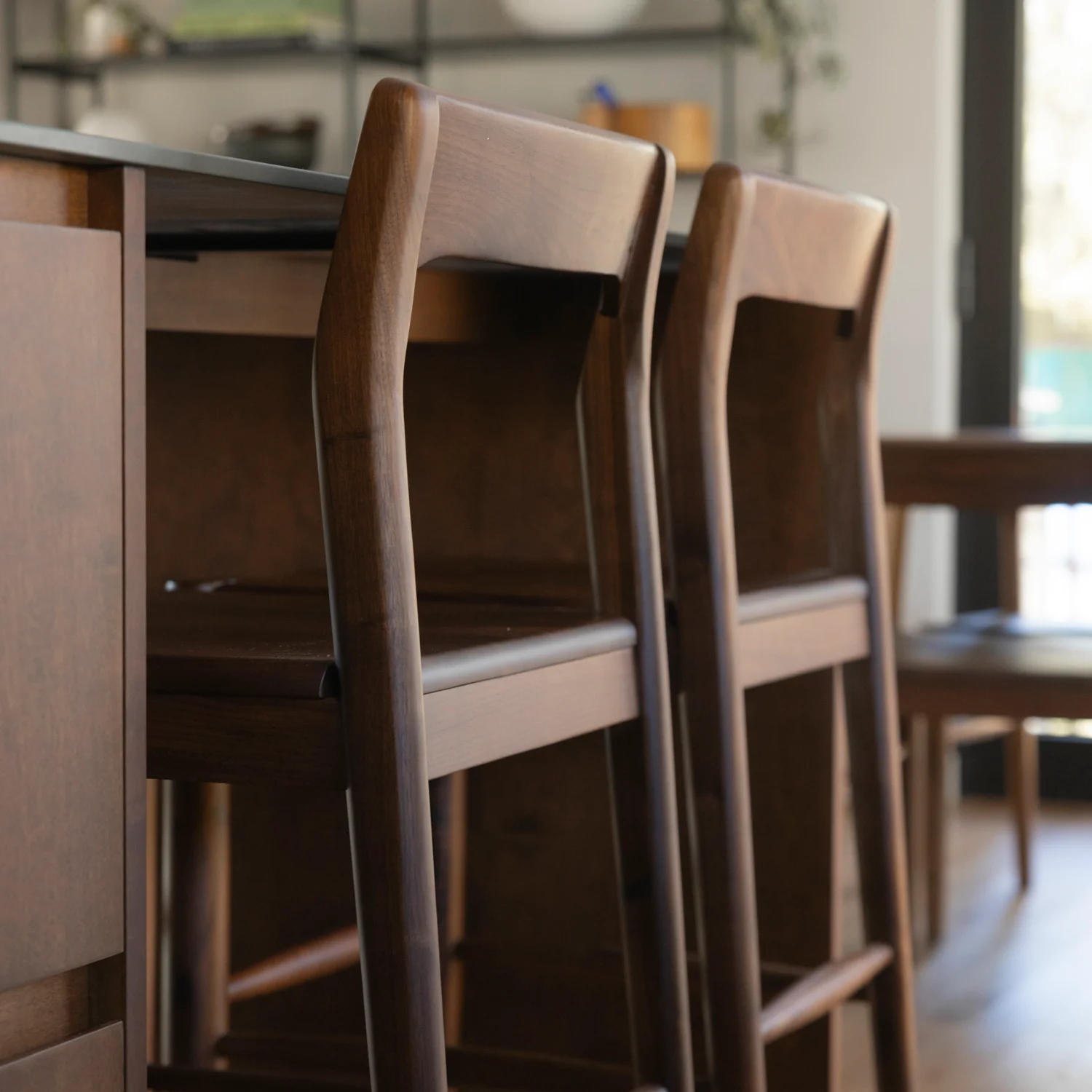 Tabouret de comptoir en bois - Arthur - Image 3