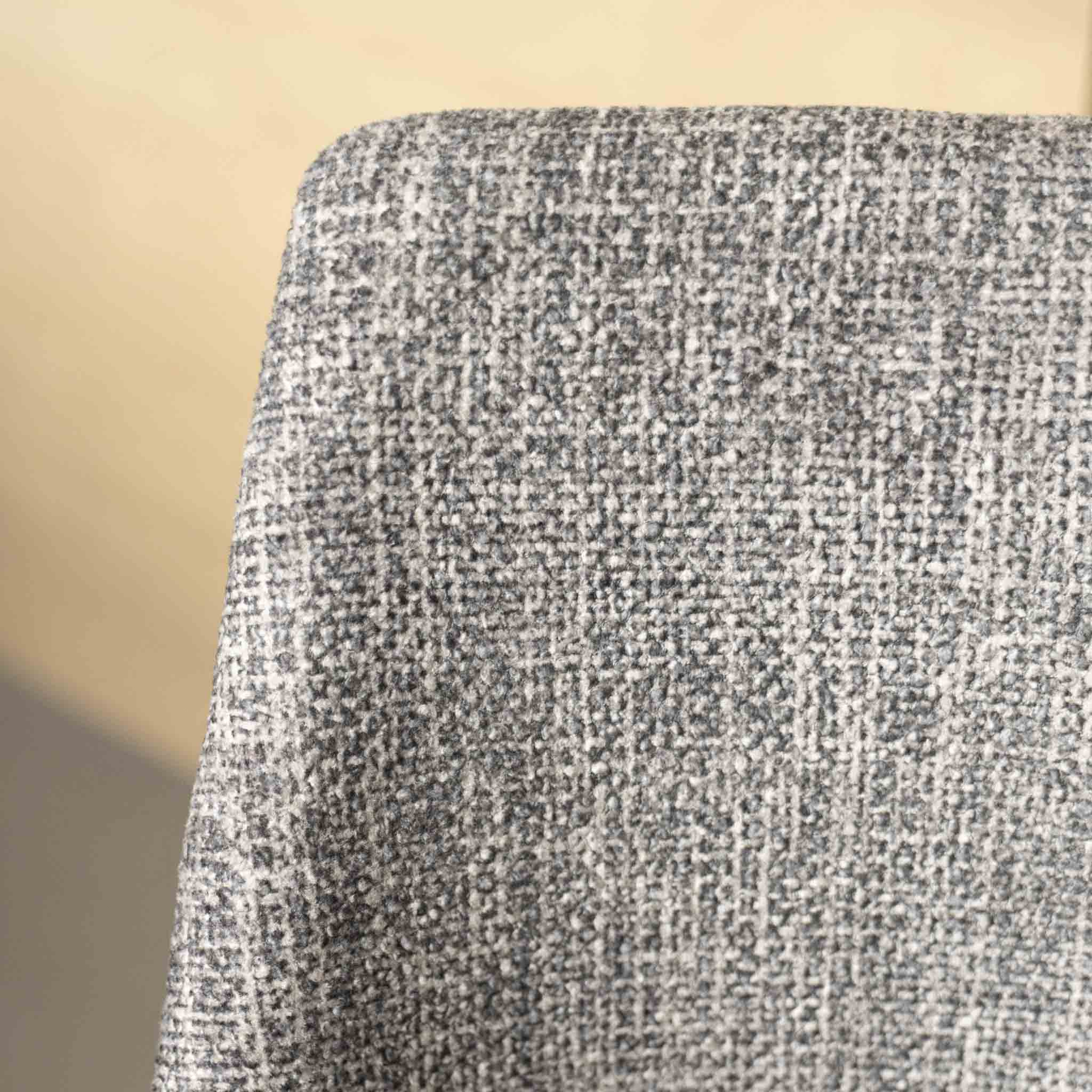 Tabouret comptoir en tissu brun d'argile - Maria - Image 6