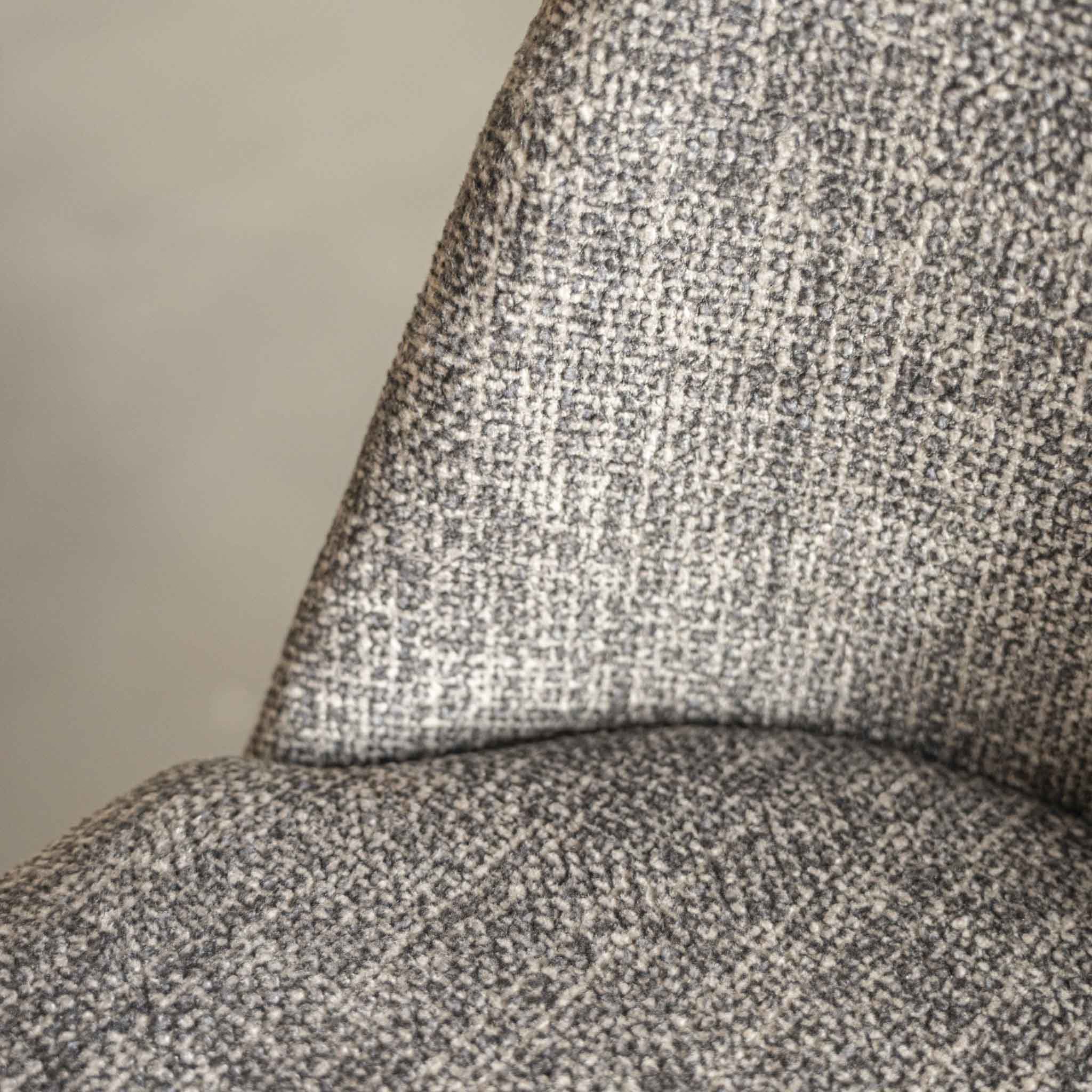 Tabouret comptoir en tissu brun d'argile - Maria - Image 8